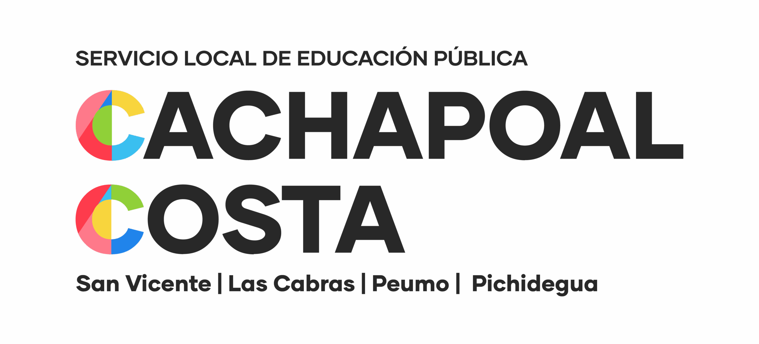 Logo institucional de SLEP Cachapoal Costa