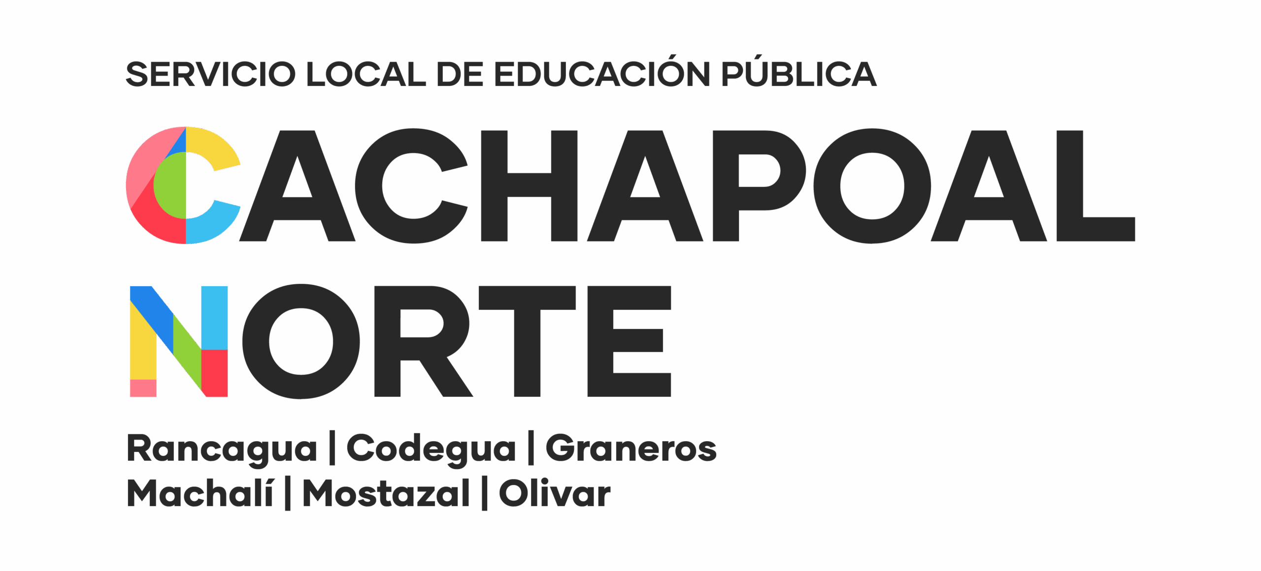 Logo institucional de SLEP Cachapoal Norte