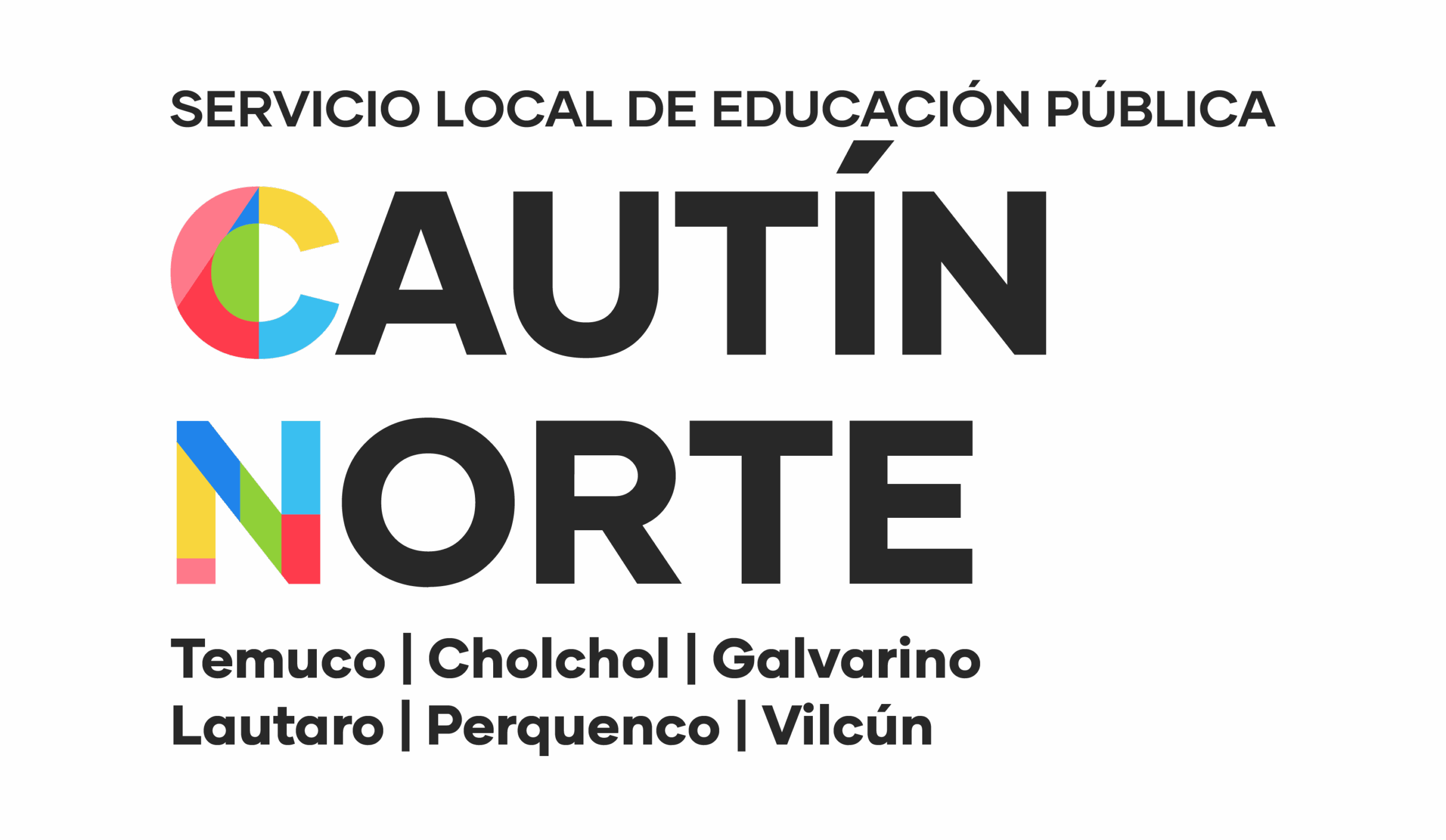 Logo institucional de SLEP Cautín Norte