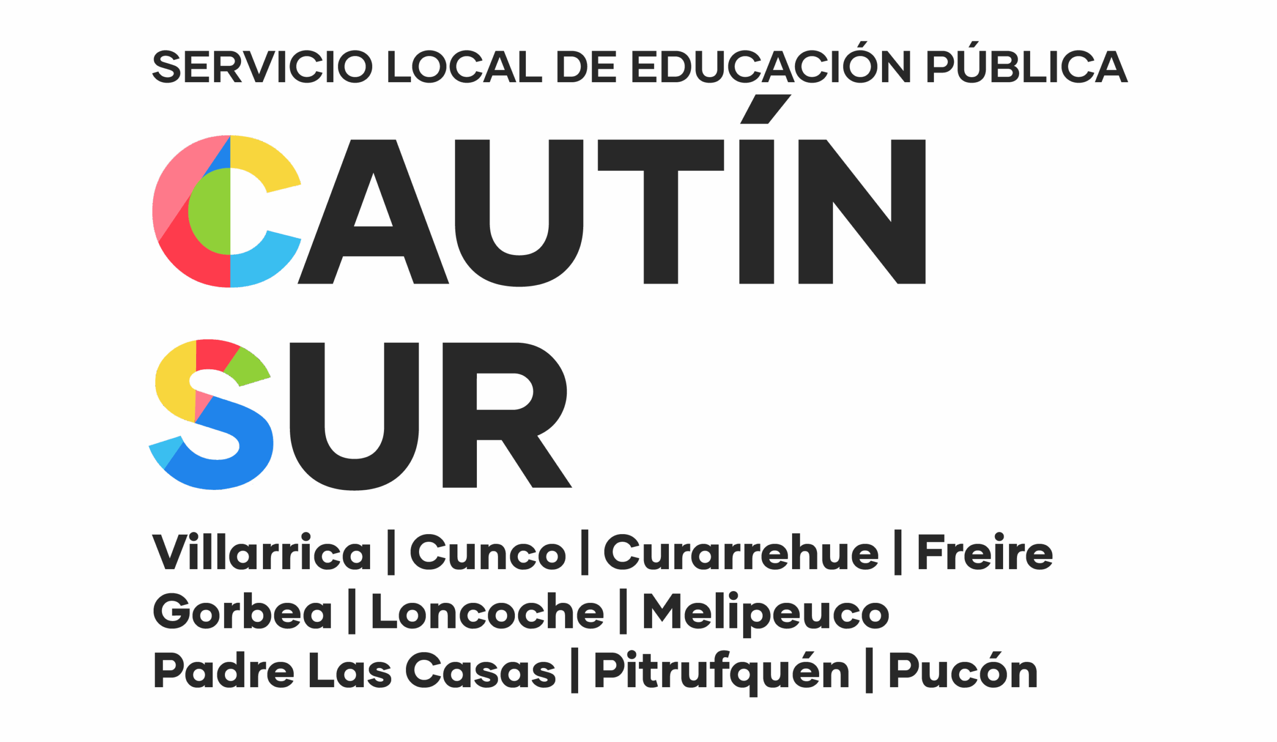 Logo institucional de SLEP Cautín Sur