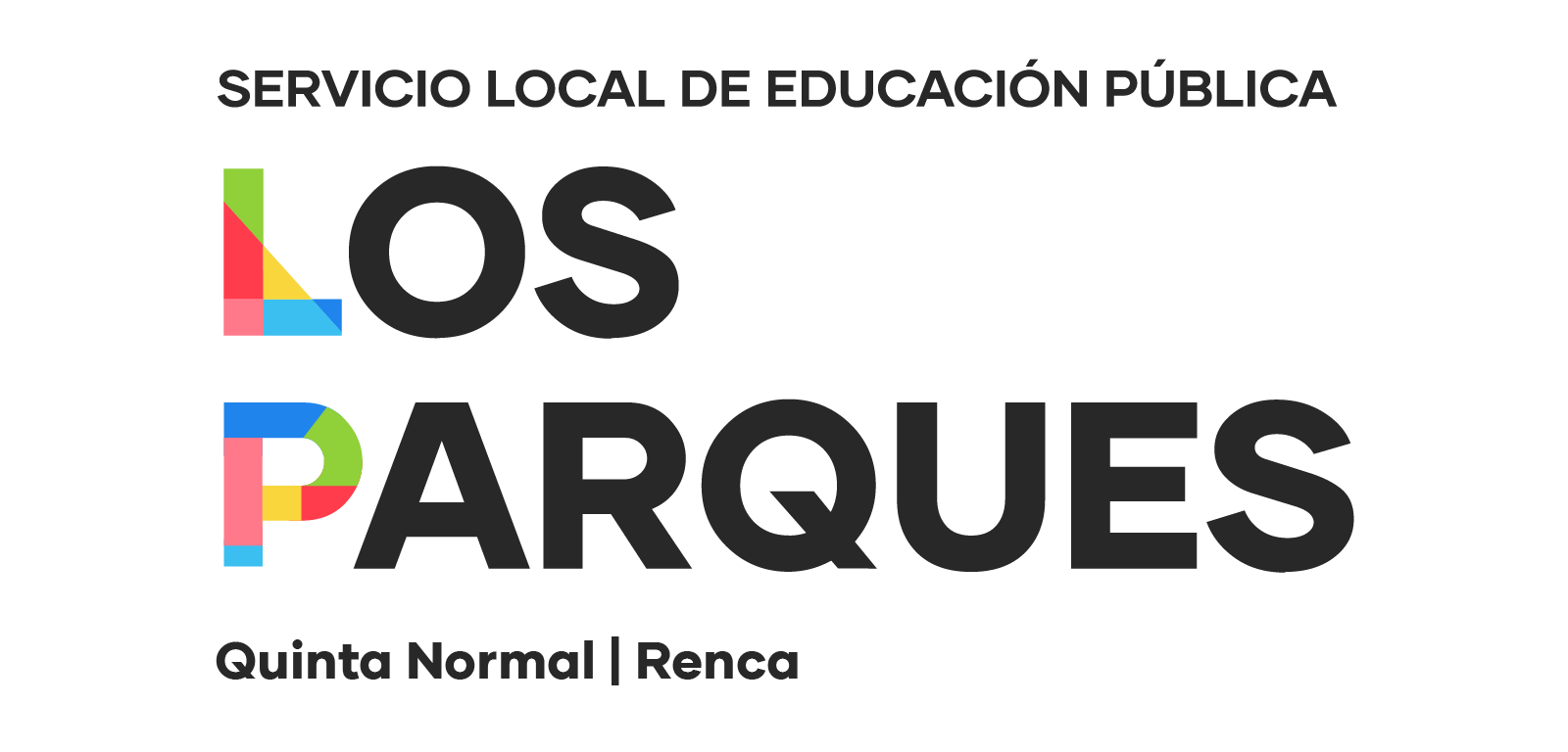 Logo institucional de SLEP Los Parques