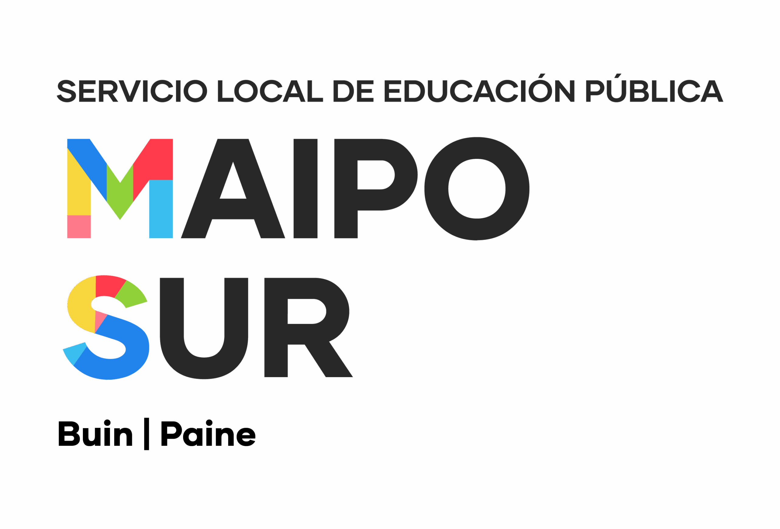 Logo institucional de SLEP Maipo Sur
