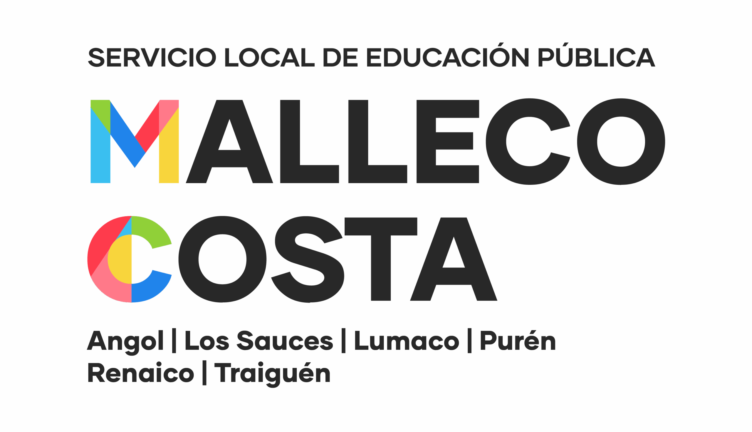 Logo institucional de SLEP Malleco Costa