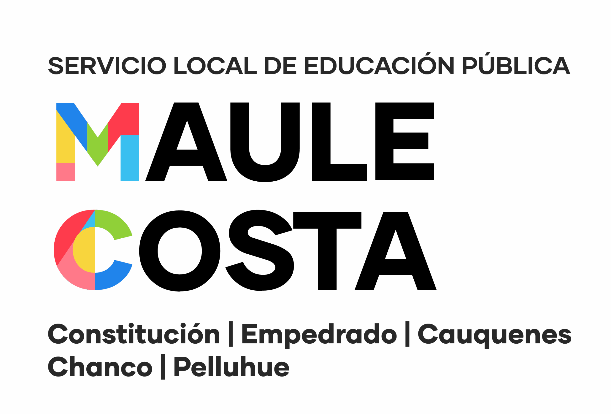 Logo institucional de SLEP Maule Costa