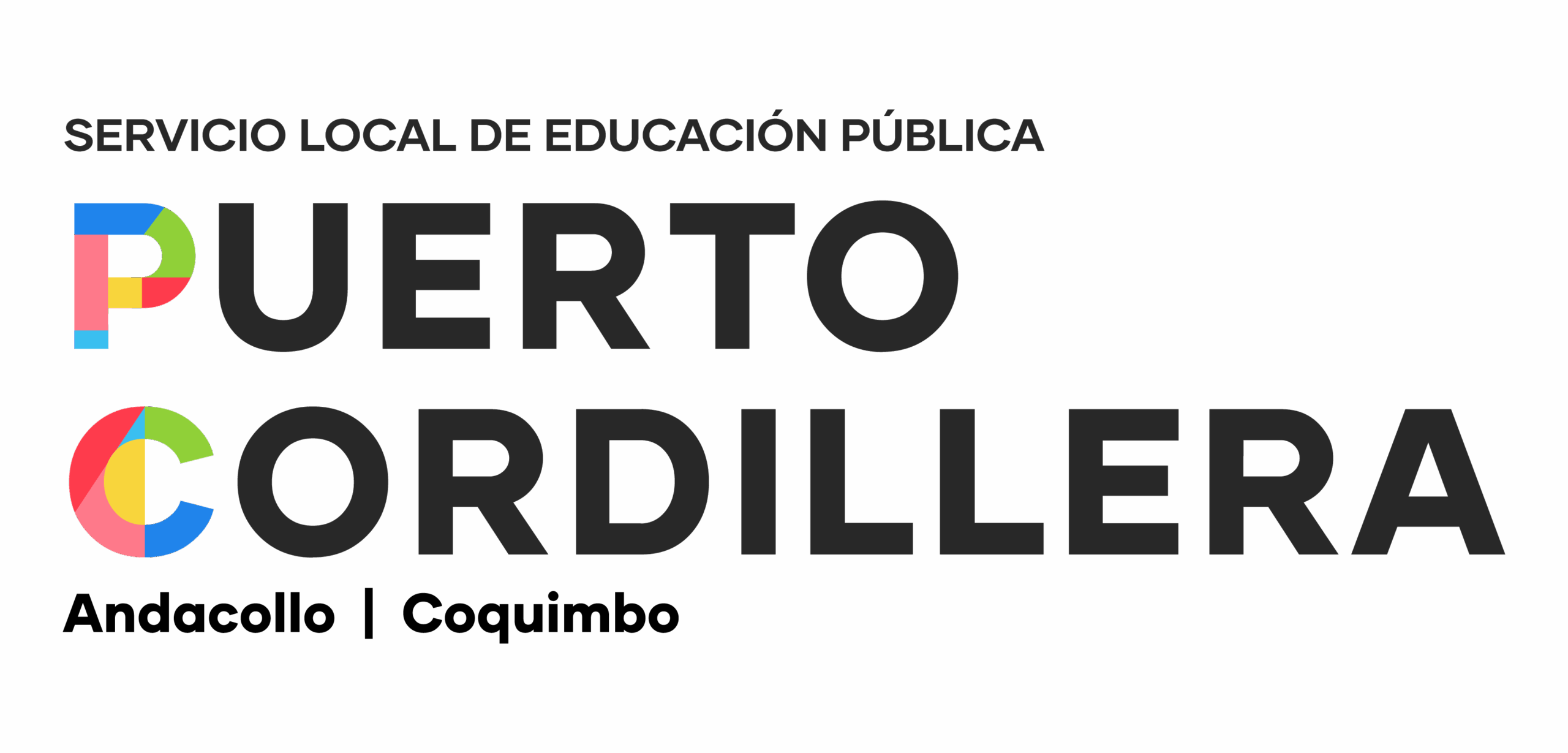 Logo institucional de SLEP Puerto Cordillera