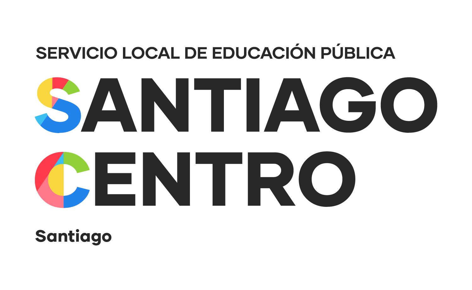 Logo institucional de SLEP Santiago Centro