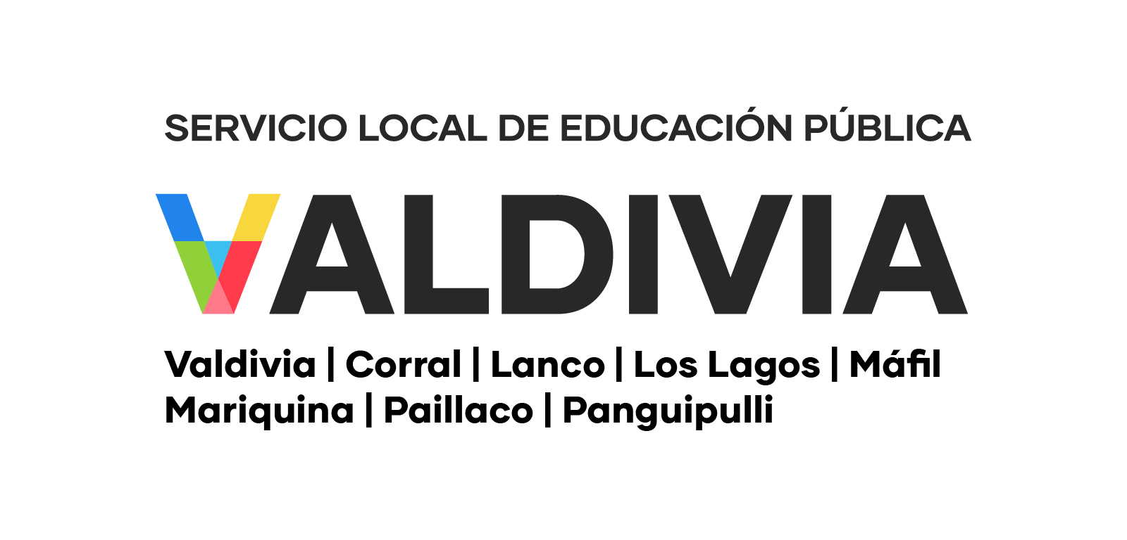 Logo institucional de SLEP Valdivia