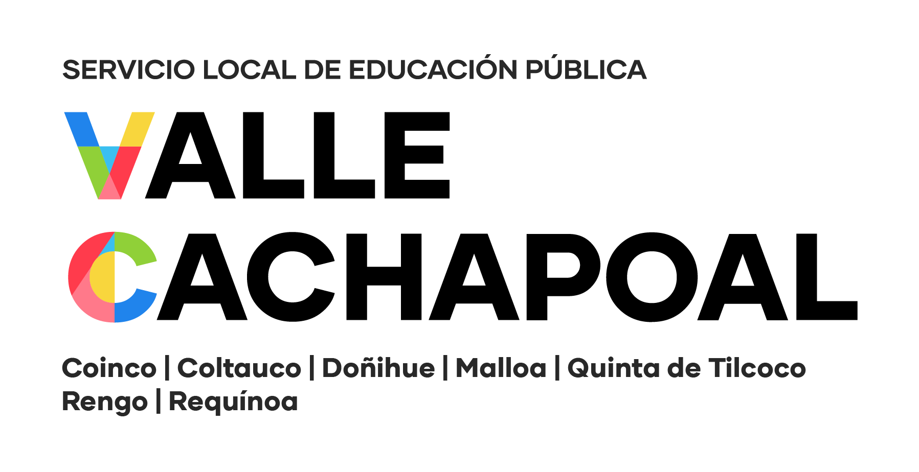 Logo institucional de SLEP Valle Cachapoal
