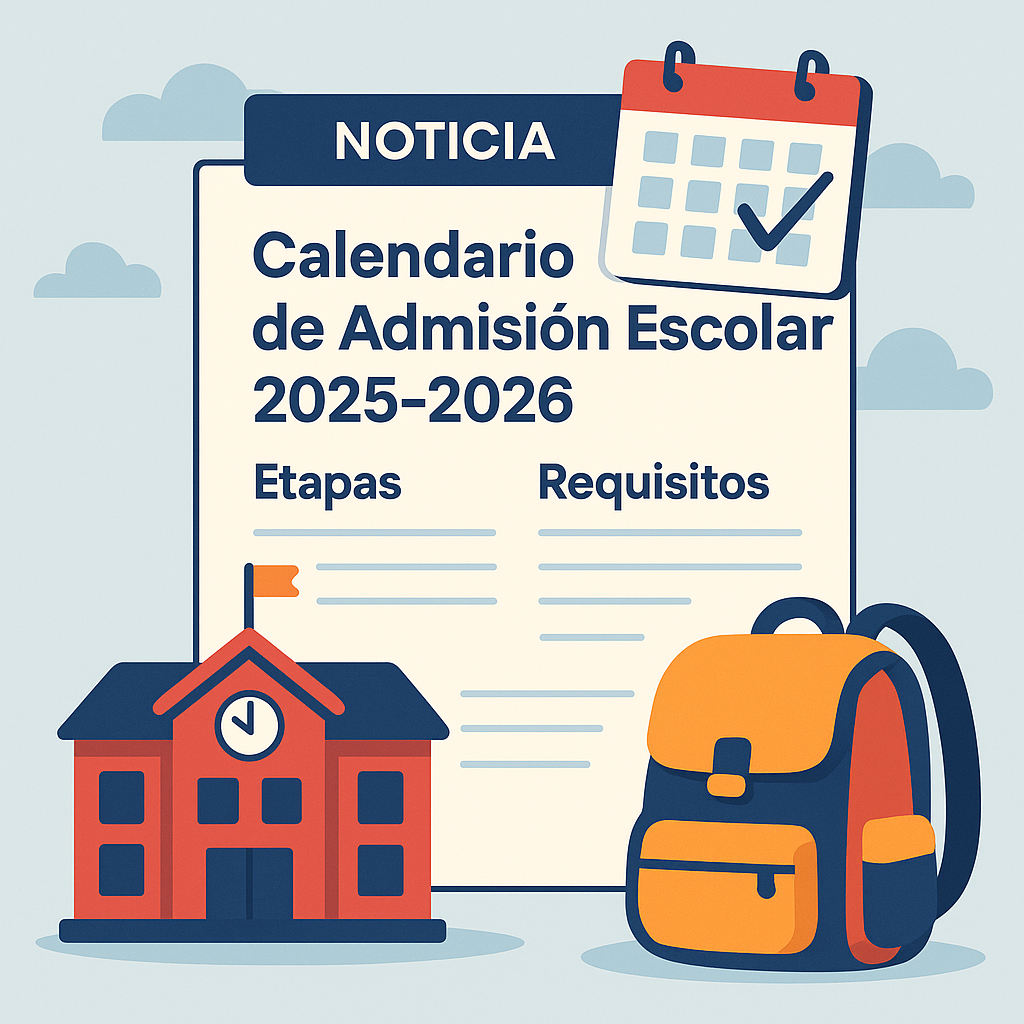 Calendario de Admisión Escolar 2026
